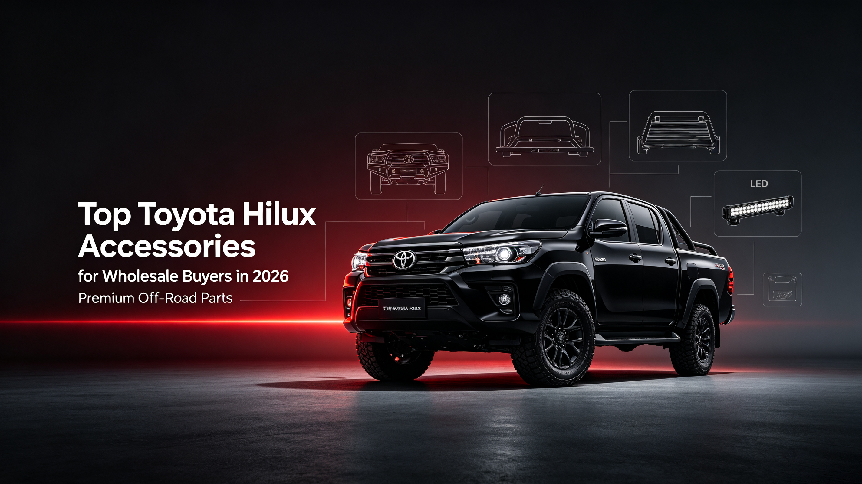 Toyota Hilux accessories OEM manufacturer Pembekal aksesori Toyota Hilux