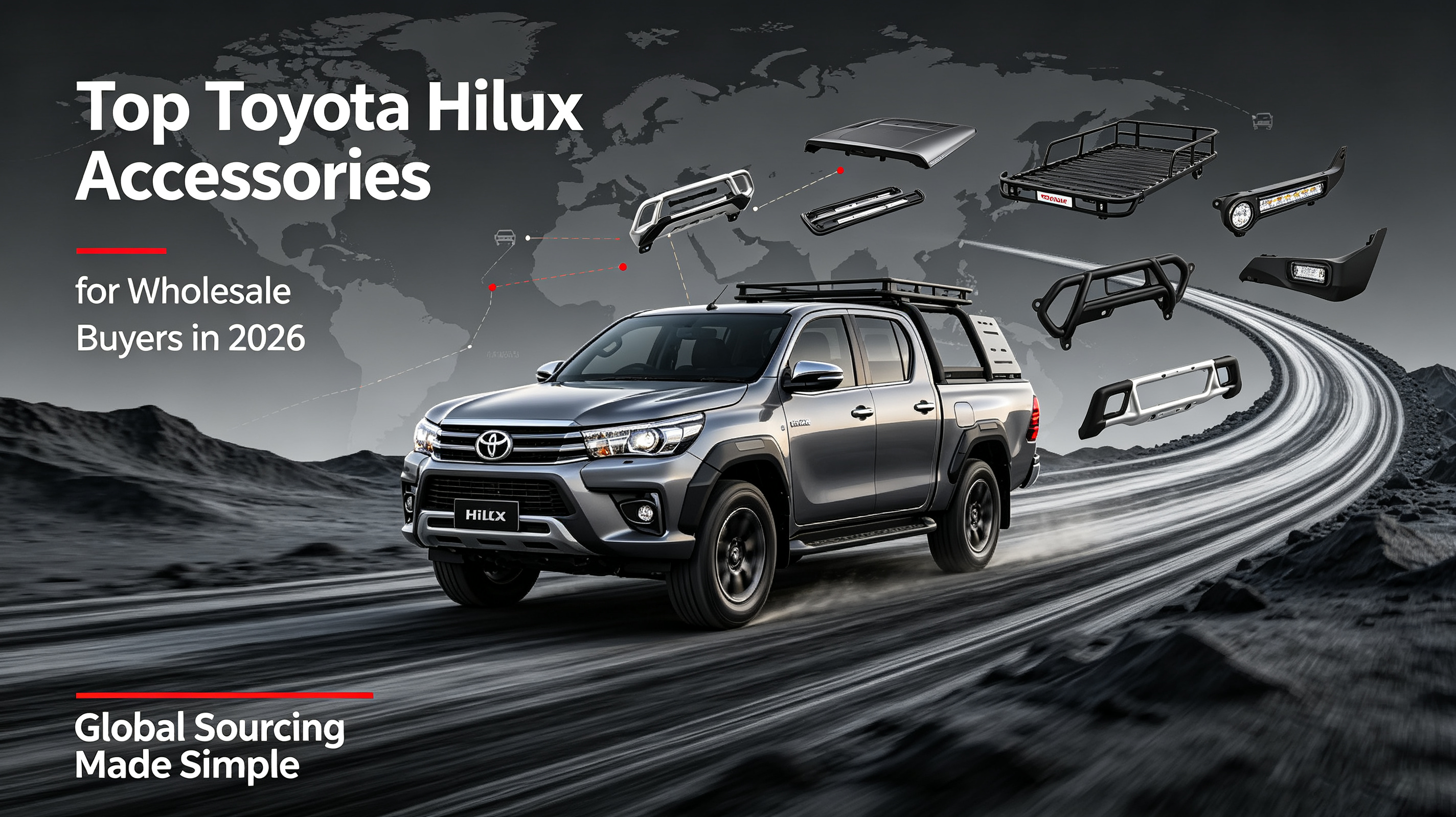 Toyota Hilux accessories OEM manufacturer Pembekal aksesori Toyota Hilux