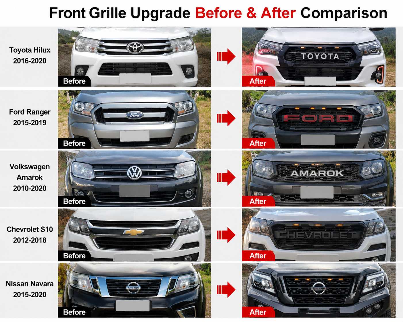 Toyota Hilux Grilles Toyota Hilux Grilles