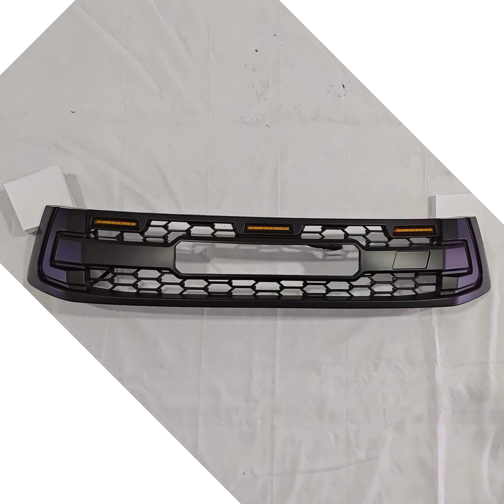 Front Grille Black ABS Car Bumper Grille Fit for Toyota Hilux Vigo 2016-2020