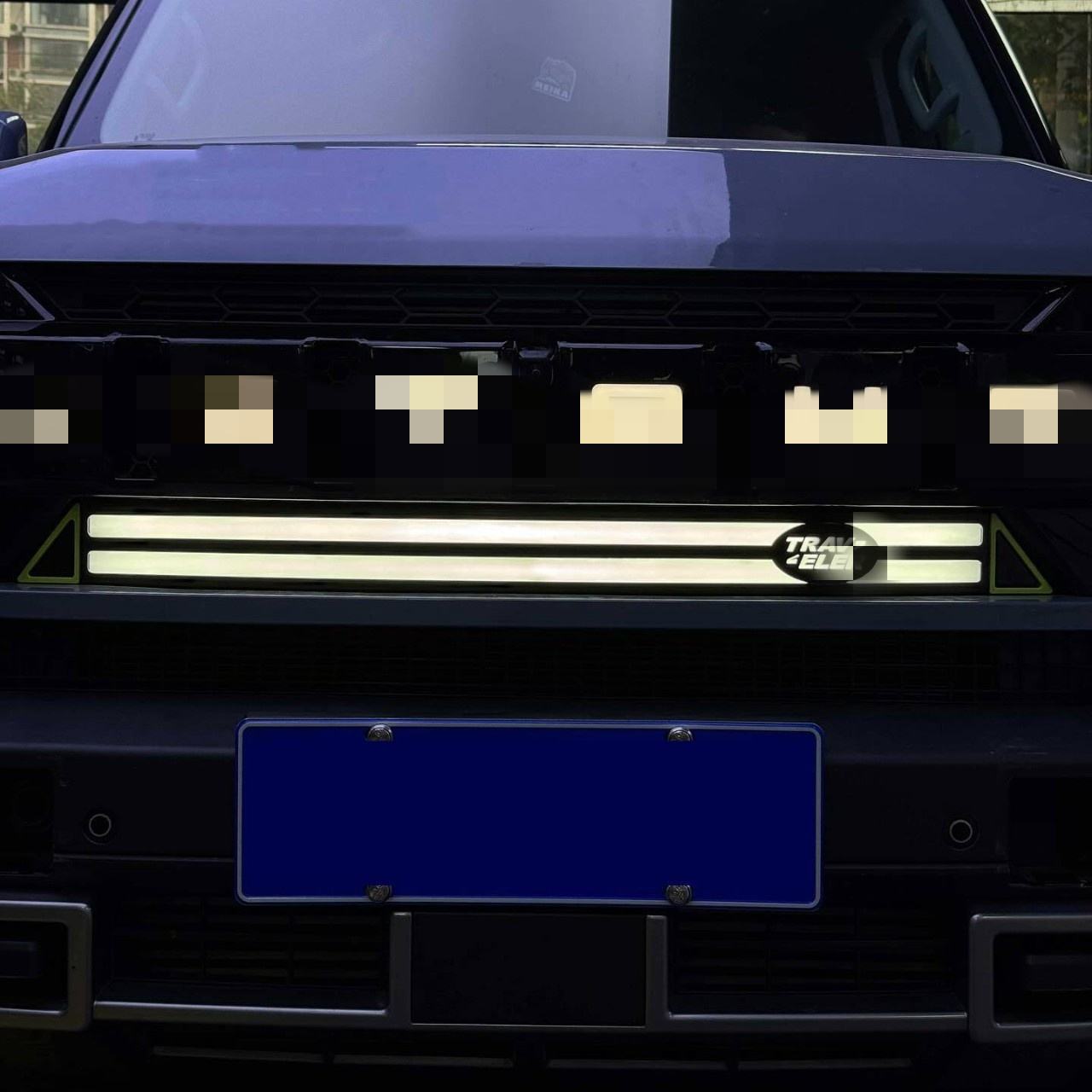 Front Grille LED Light for Jetour Traveler T2 Shanhai T2 Defender Style Flowing Dynamic Grille Light Modification Accessories