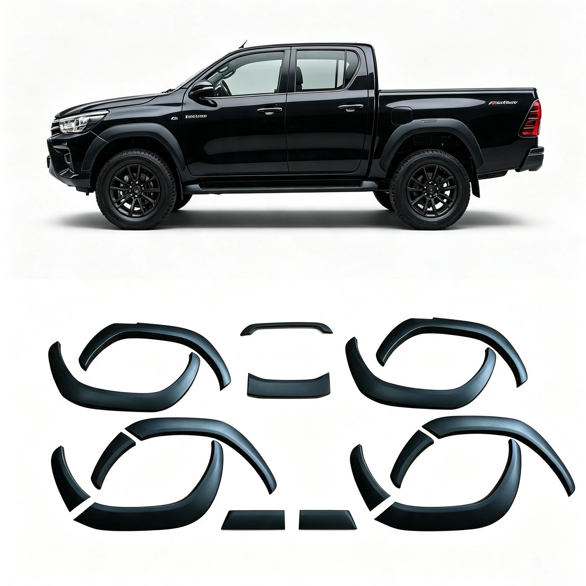 ABS Fender Flare Arch Extension for Toyota Hilux REVO 2016