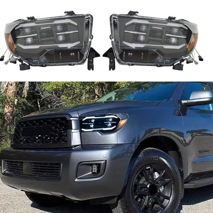  MX 4-Lens LED Headlights for Toyota Sequoia 2008-2021 & Tundra2007-2013