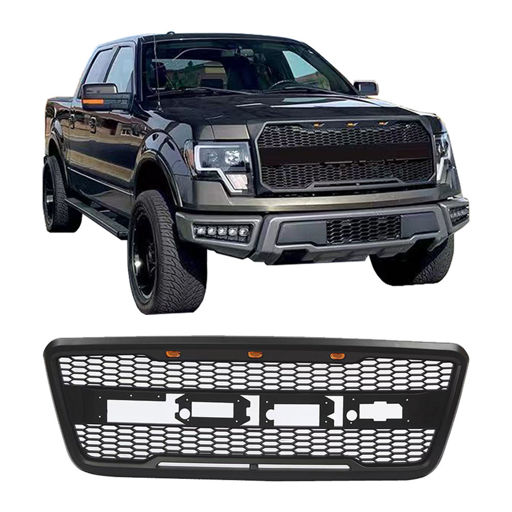 Car Mesh Bumper Grille Upgrade Front Grill Fit for Ford F150 2004-2008