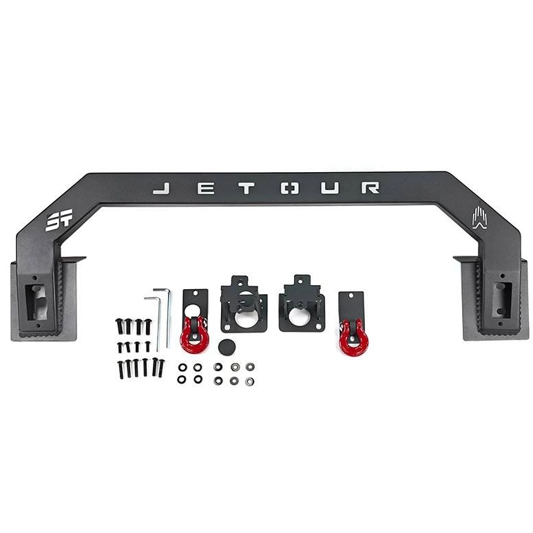 For Chery Jetour Traveler T2 Premium Manganese Steel Front Bumper Guard with Skid Plate Bull Bar for Off-Road Protection (2024-2026)