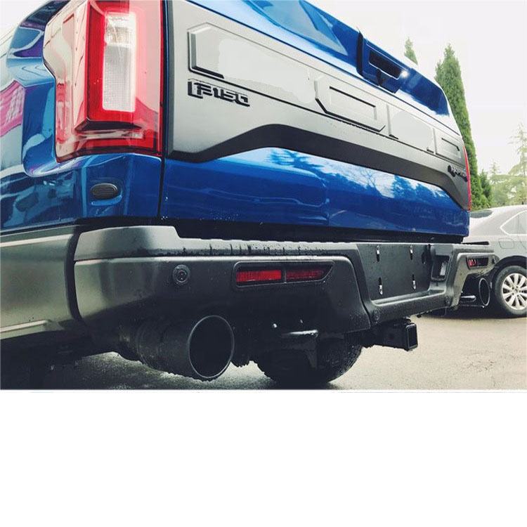2018+ for F150 Tailgate Decoration Applique Fancy Exterior ABS Plastic Black/Gray Automotive Accessories