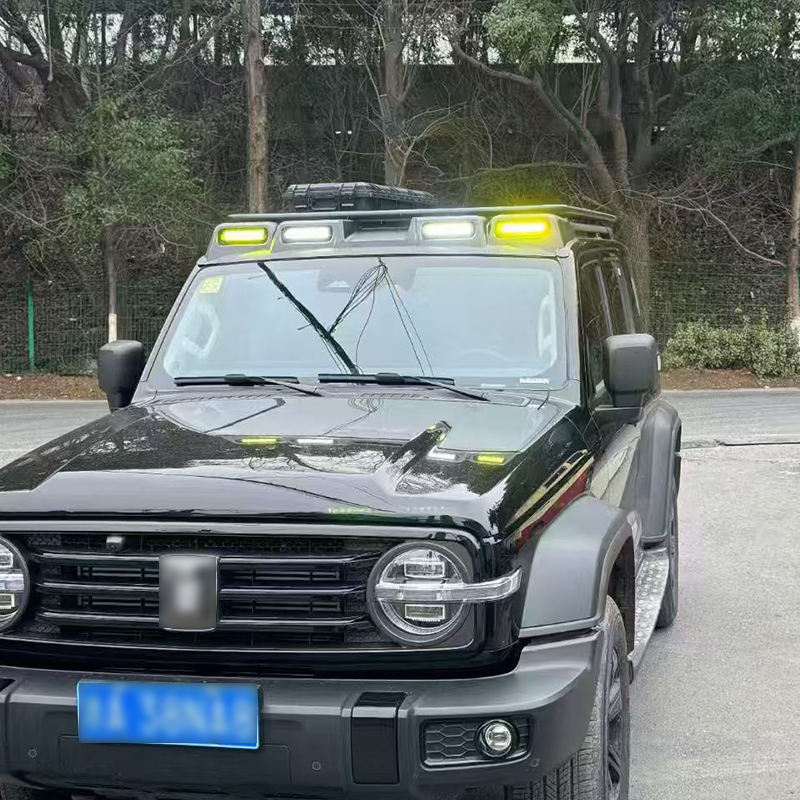 Suitable for GWM Tank 400 4x4 OFF Road Exterior Modified Car Parts ABS 4 LED Car Roof Light Accessories
