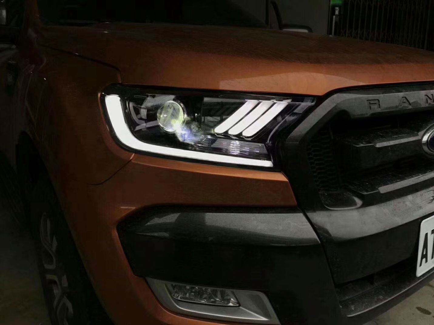 Car Accessories Led Faros Headlights Head Light for Ford Ranger T72016-2018