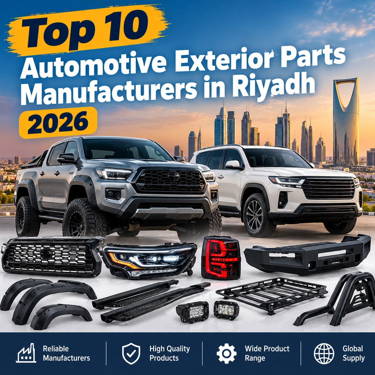 Top 10 Automotive Exterior Parts Manufacturers in Riyadh 2026