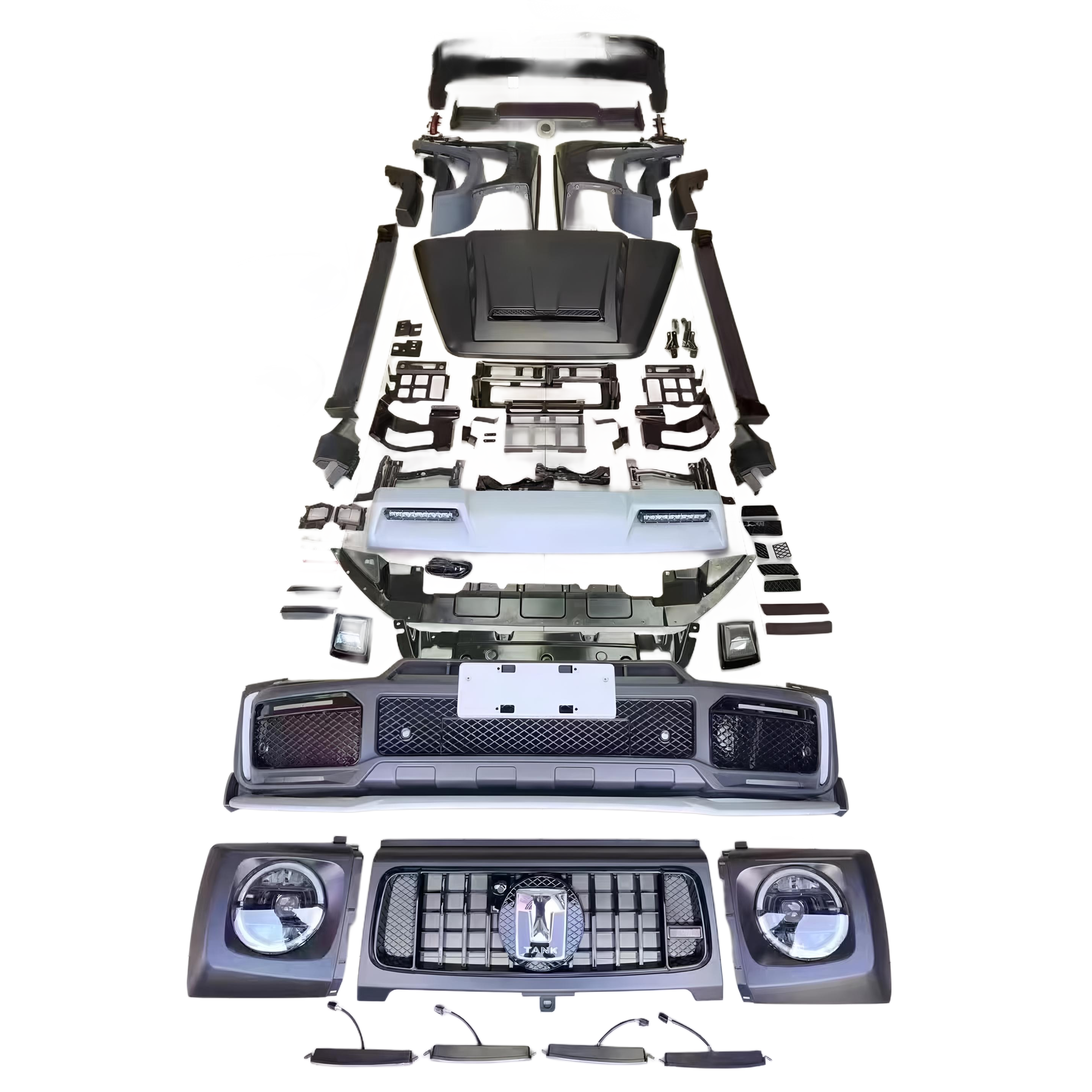 Galaxy Warship Off-Road Modification Exterior Kit Body Parts for Tank 300