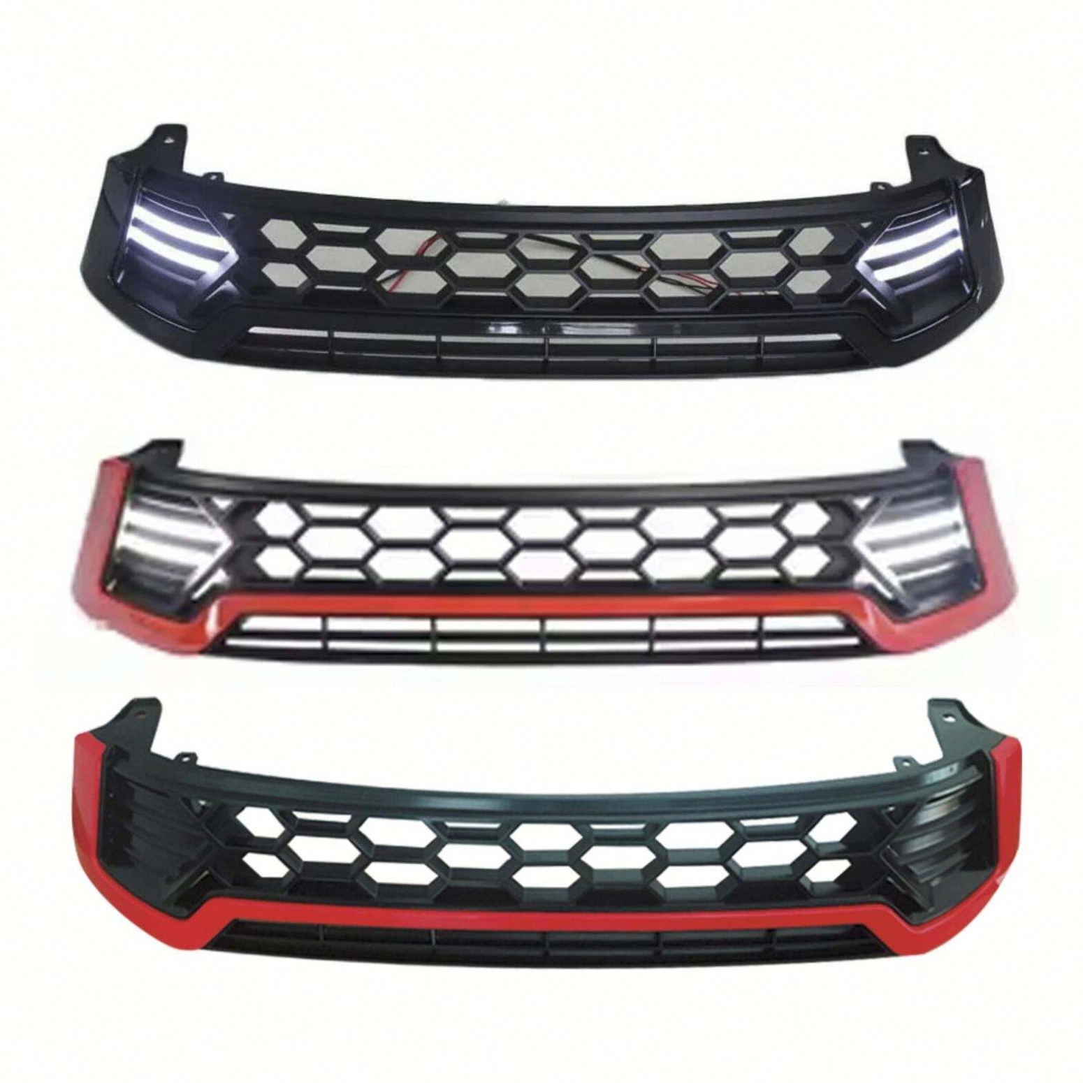 Front Grille for 2016-2019 Toyota Hilux Revo SR5 with LED 