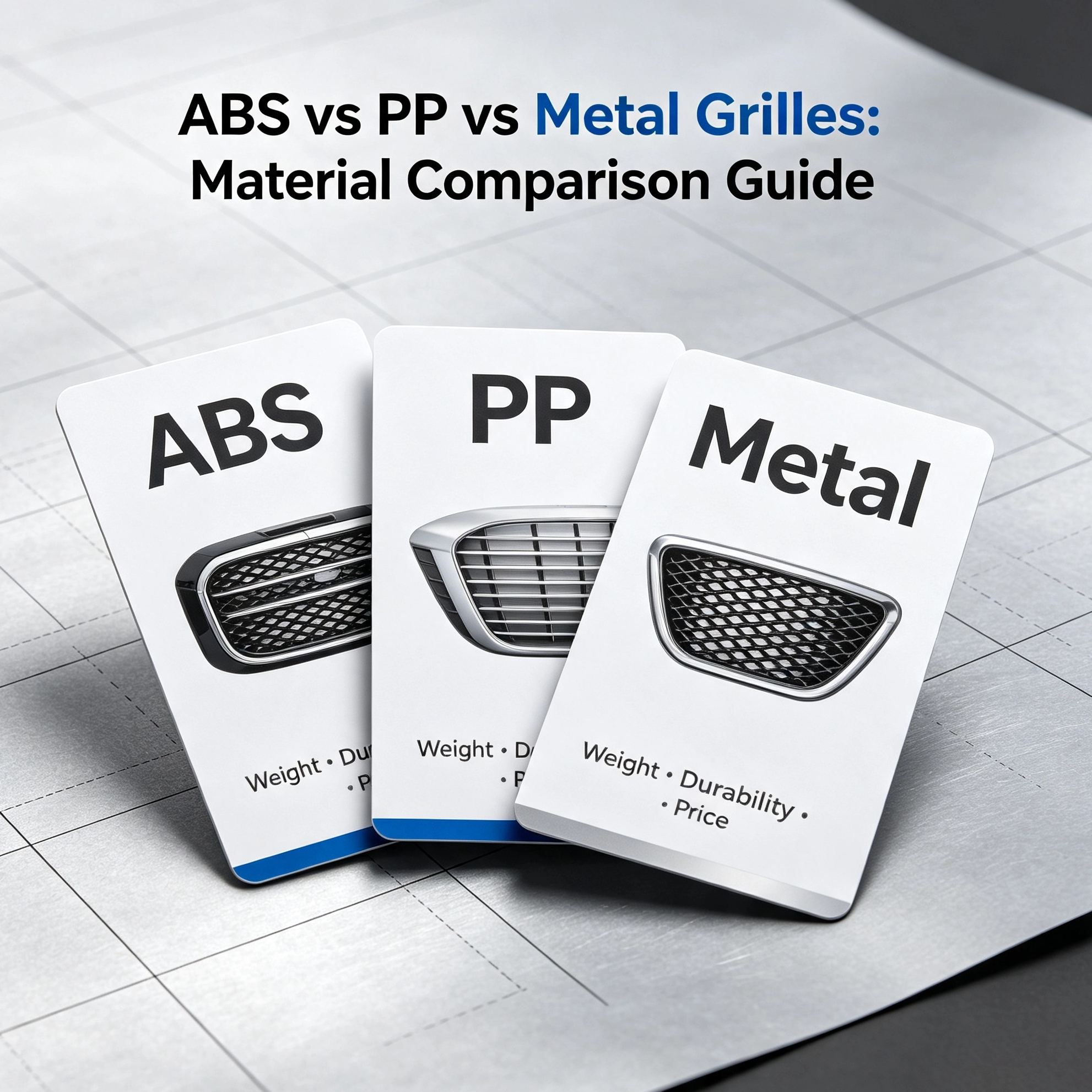 ABS vs PP vs Metal Grilles: Material Comparison Guide