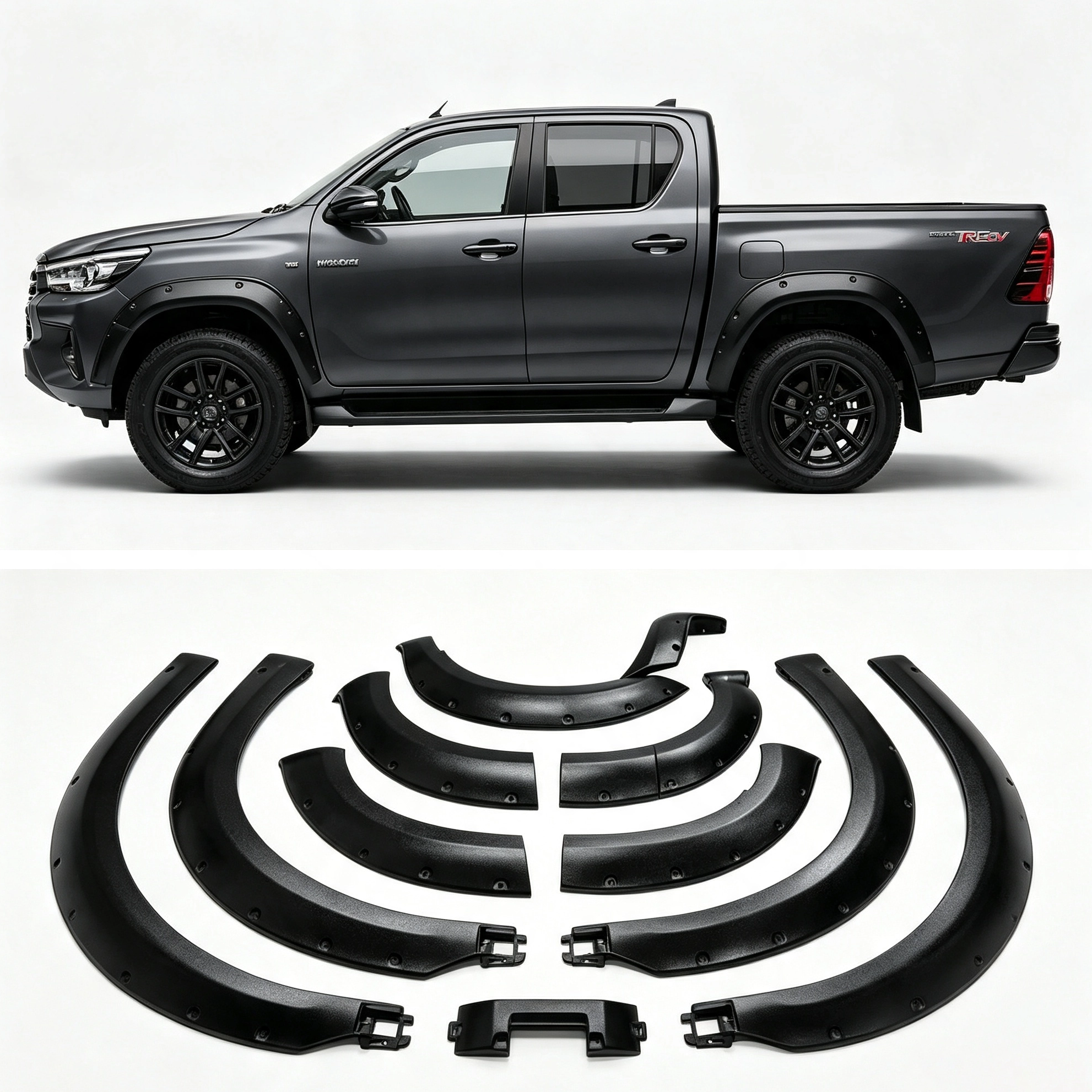 ABS Fender Flare Arch Extension for Toyota Hilux REVO TRD 2021