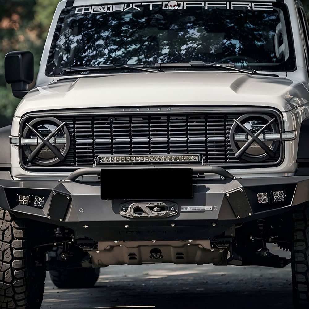 Grille Darkest Front Accessories Original Dreamer Grille Front Bumper Black Grille No Lights for Tank-300 2021 2022 2023