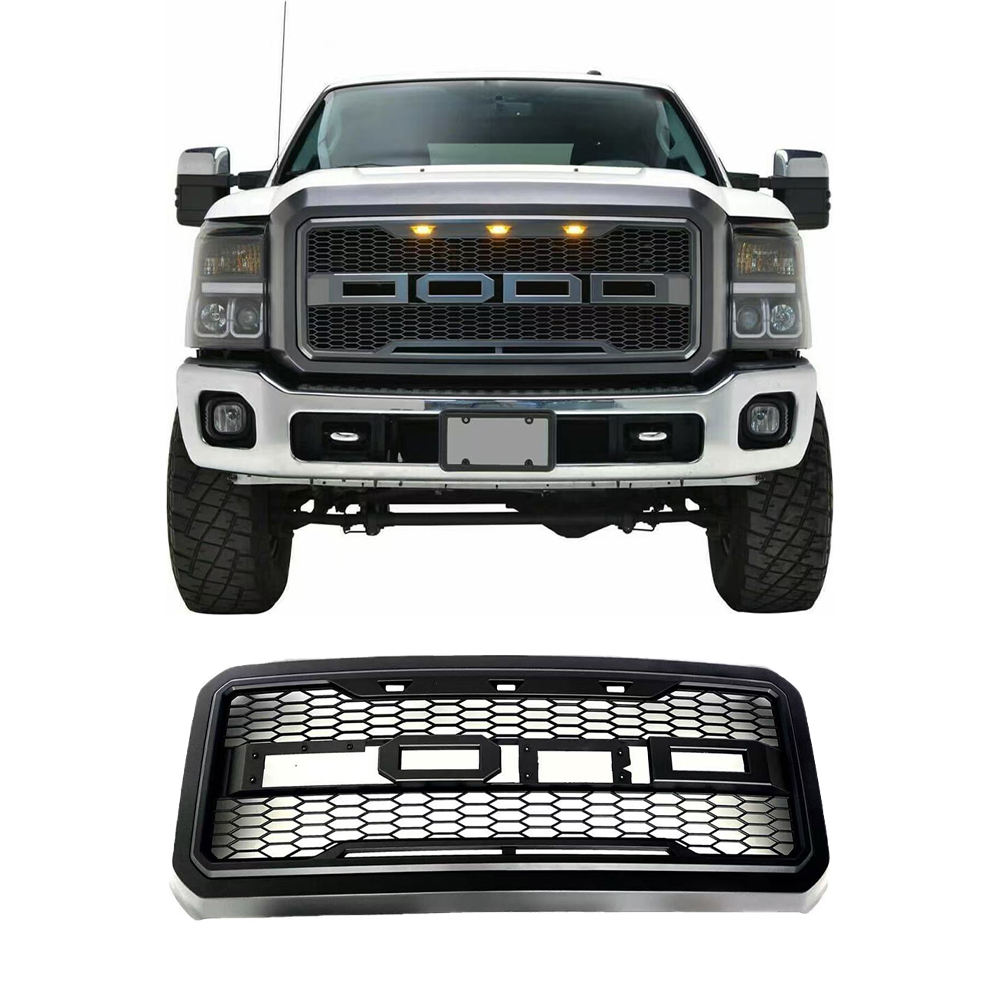 Spedking Front Mesh Grille for Ford F250 2011-2016