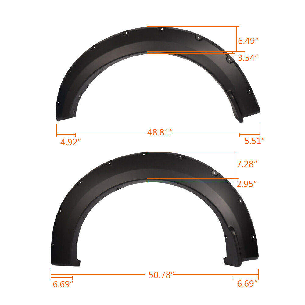 ApexRide 2015 2016 2017 4x4 Auto Tuning Accessories ABS Fender Flares Wheel Cover for ford F150 Fender Flares