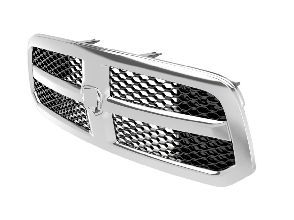 Grille Assy for Dodge RAM 1500 2013 -2018 Pickup Chrome Frame Grill 