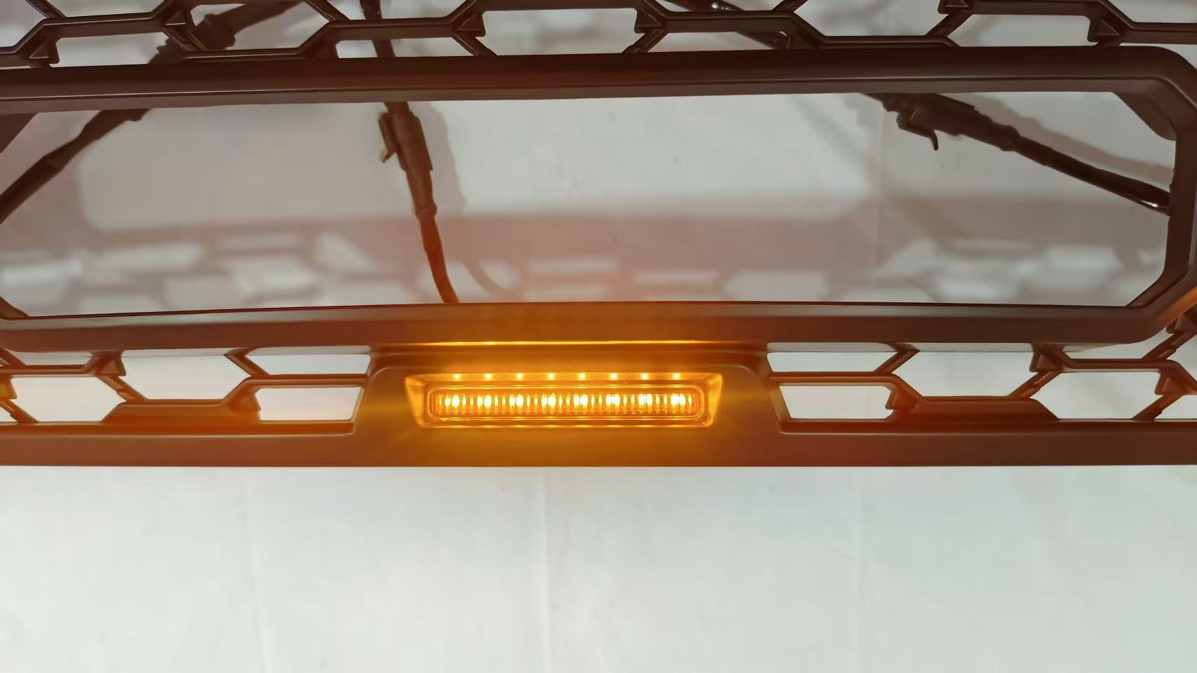 Front Grille Black ABS Car Bumper Grille Fit for Toyota Hilux Vigo 2016-2020