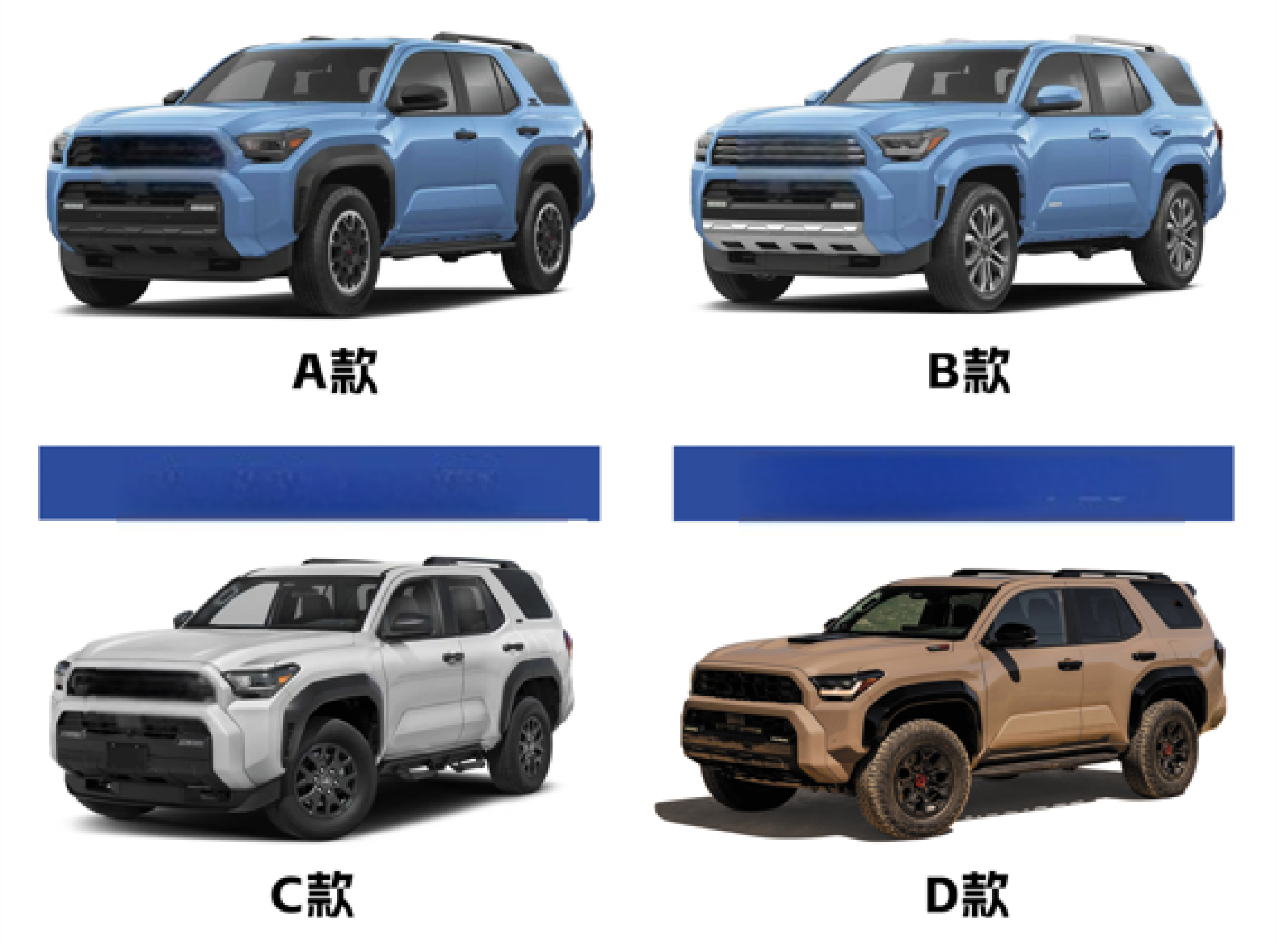 Front Bumper Kit Bumper Assy with Grille for 4Runner 2025