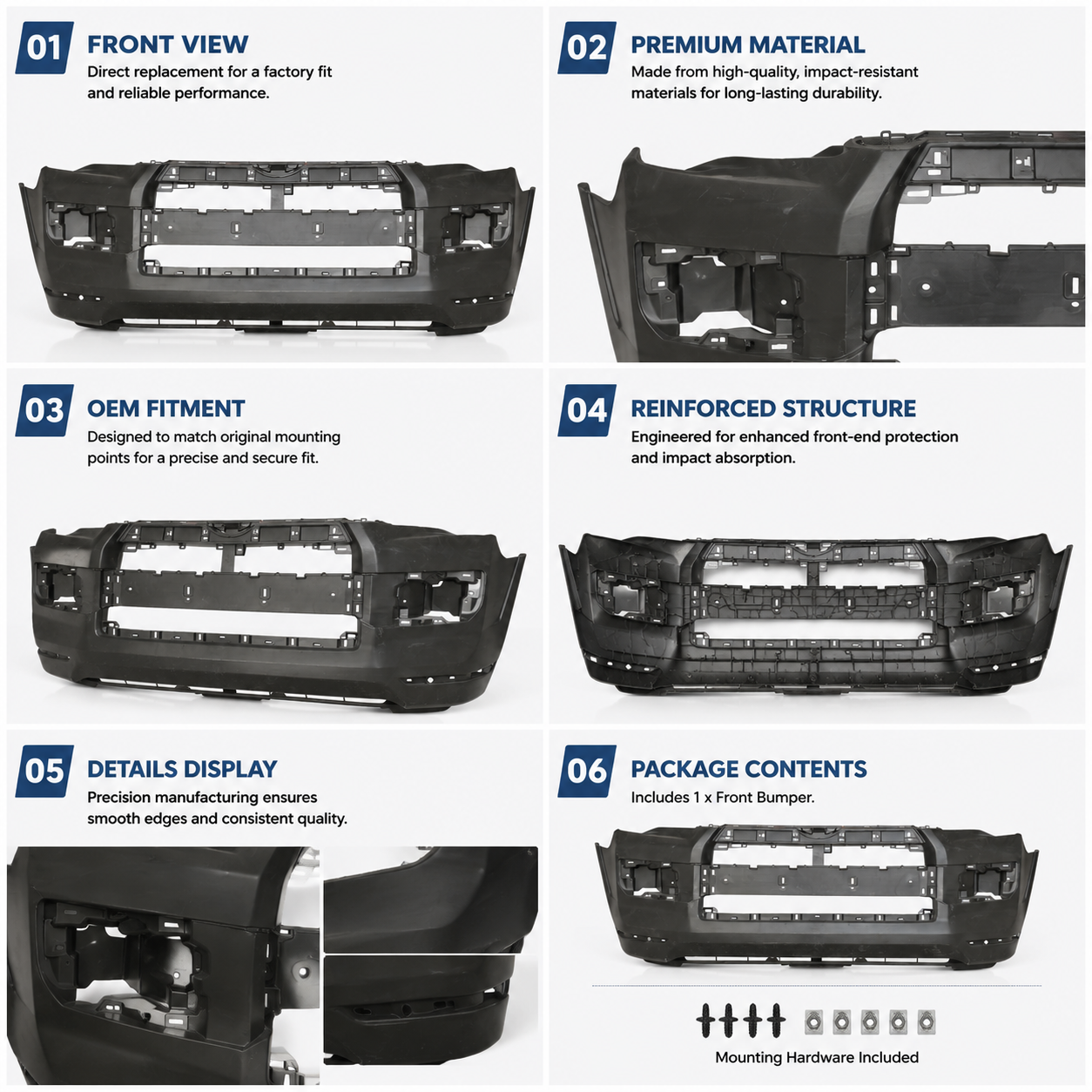 Front Bumper for 4RUNNER Limited 2014-2020 Front Bumper Front Body Kit