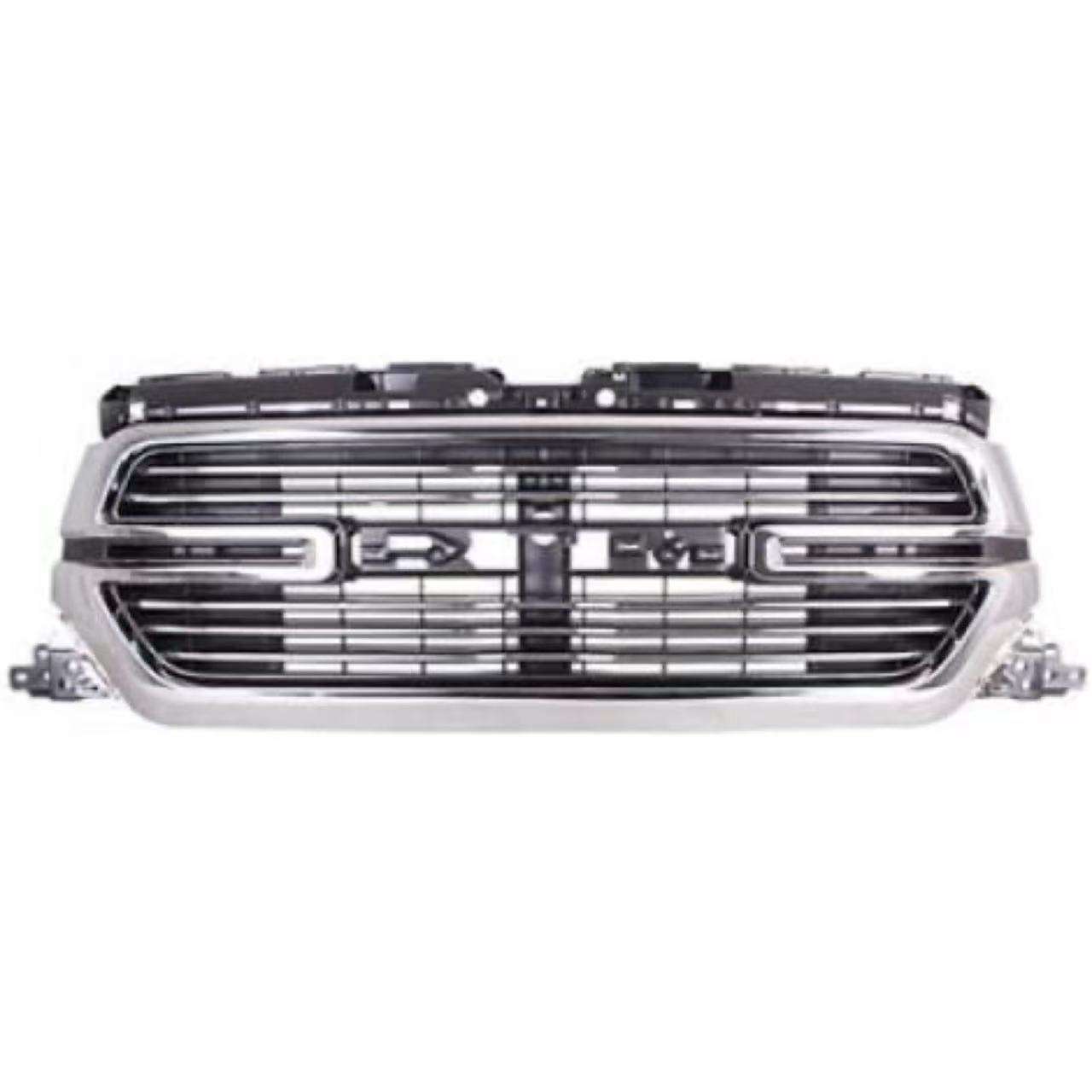 Front Grille Chrome Car Grille Auto Body Parts 2019-2024 Replacement for dodge ram 1500