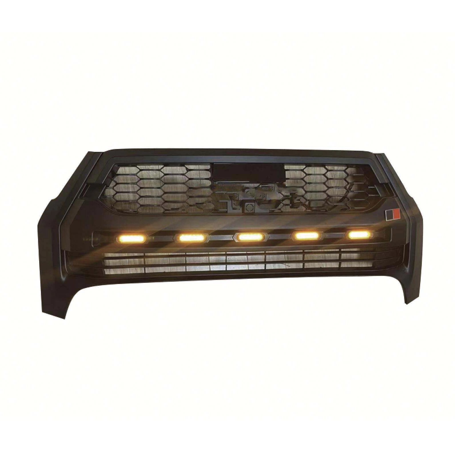 Front Grille Black ABS Car Bumper Grille Fit for Toyota HILUX ROCCO 2021