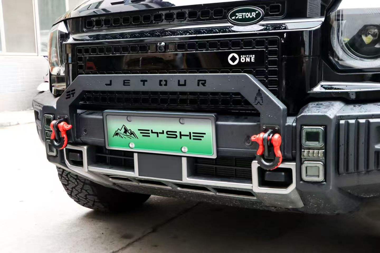 For Chery Jetour Traveler T2 Premium Manganese Steel Front Bumper Guard with Skid Plate Bull Bar for Off-Road Protection (2024-2026)