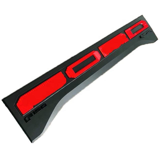 2018+ for F150 Tailgate Decoration Applique Fancy Exterior ABS Plastic Black/Gray Automotive Accessories