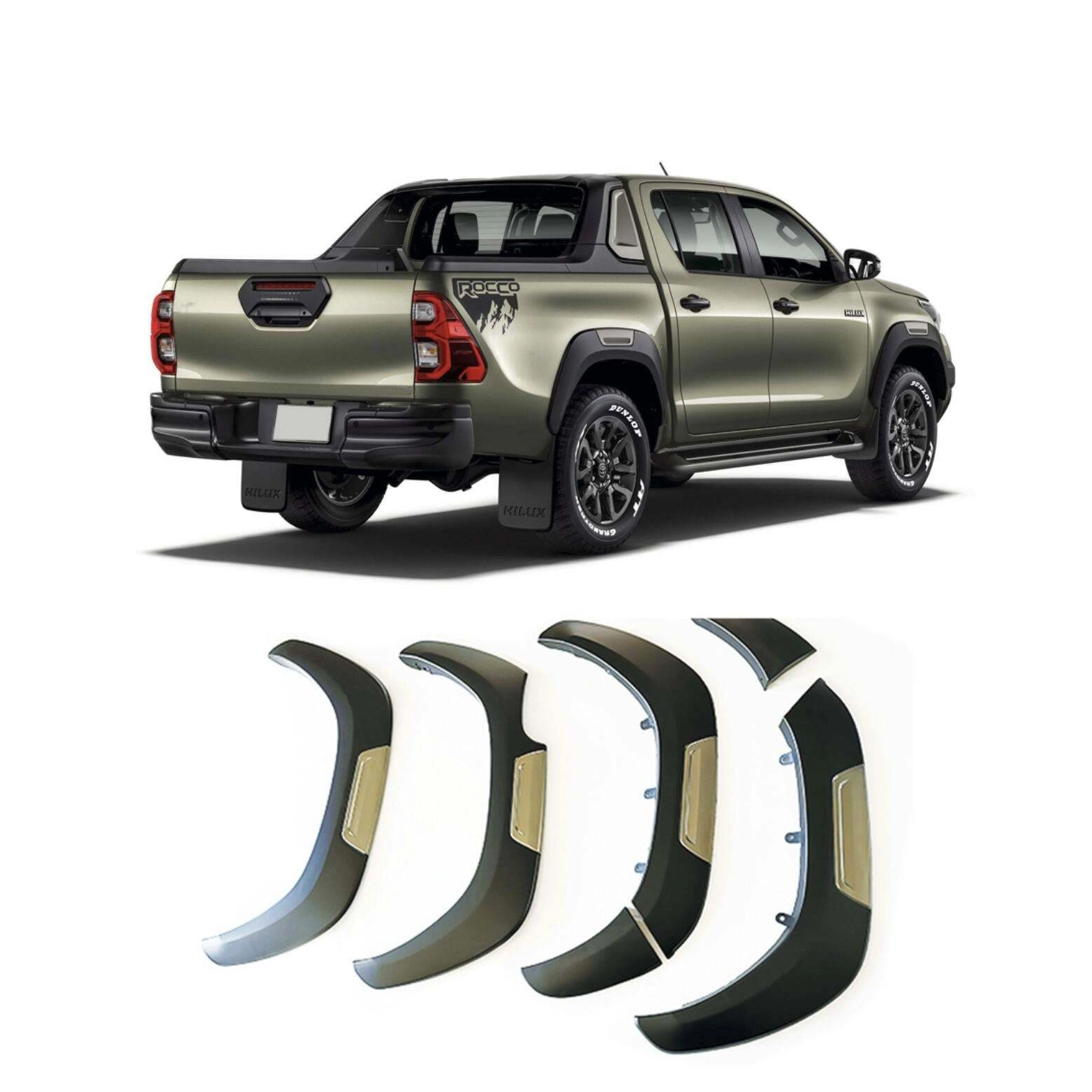 Wheel Arch Fender Flares Exterior Accessories Bumper for Toyota Hilux Revo Rocco2016-2019