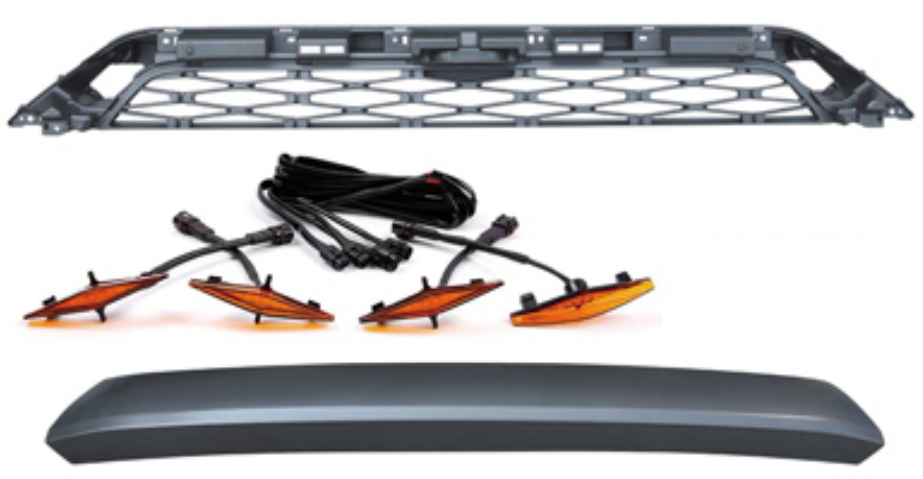 Plastic Front Grille for Toyota 4runner 2014-2020 Black Color
