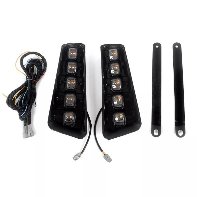 Black LED Lights Racing Bumper Auto 4x4 Front Bumper for 2021-2023 F150 F-150 Body Parts