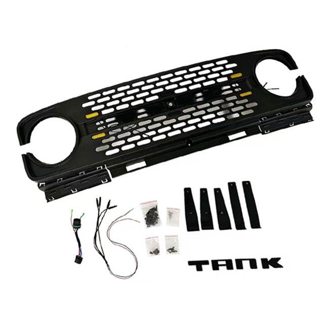 Style Grille Start-Up Animation Lighting up Matte Black for Gwm Tank 300 2021